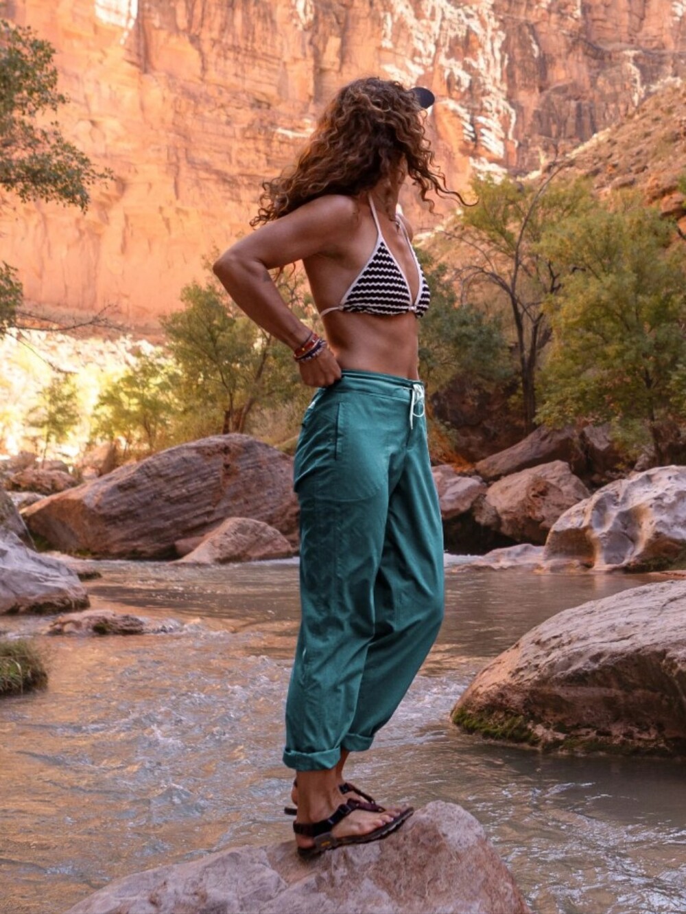 Like New Stio Women's CFS Board Pant Bright Green Size 12xR - Picture 7 of 10